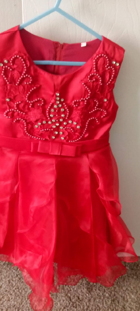 Girls Red Dress